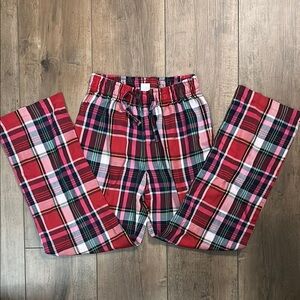 Plaid Kids Pajamas - Red